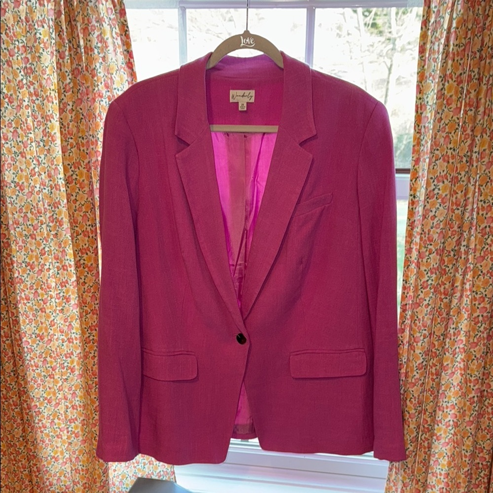 Wonderly Pink Blazer 2x